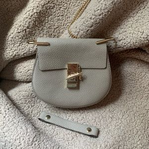 Grey Crossbody Bag - Gold hardware